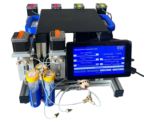 複合モジュール 自動フローマイクロ合成 シリンジポン ロータリーバルブ ラボオートメーション NTサイエンス